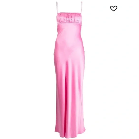 Bec + Bridge Amber Pink Silk Maxi Dress